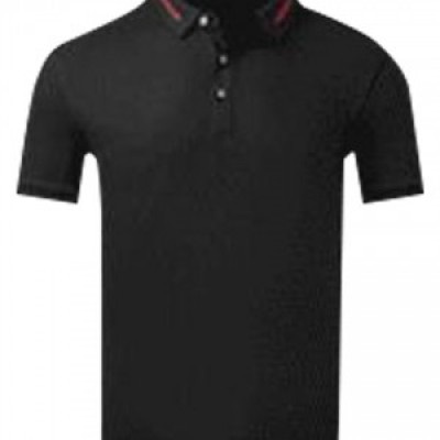 SKP025 Online Order Short-sleeved POLO T-shirt Manufacturing Contrasting Collar POLO T-shirt POLO T-shirt Center detail view-5